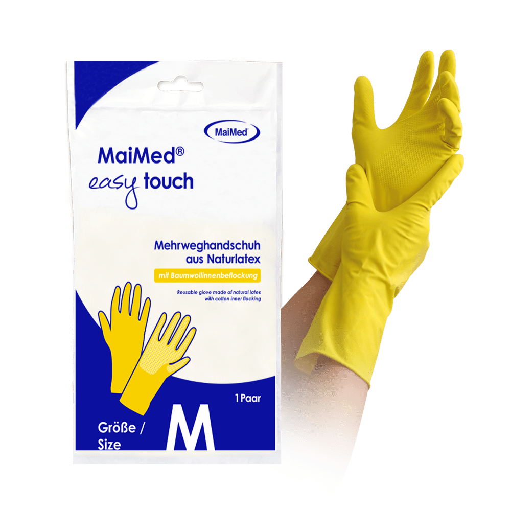Gants de ménage MaiMed easy touch, jaunes