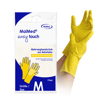 Gants de ménage MaiMed easy touch, jaunes