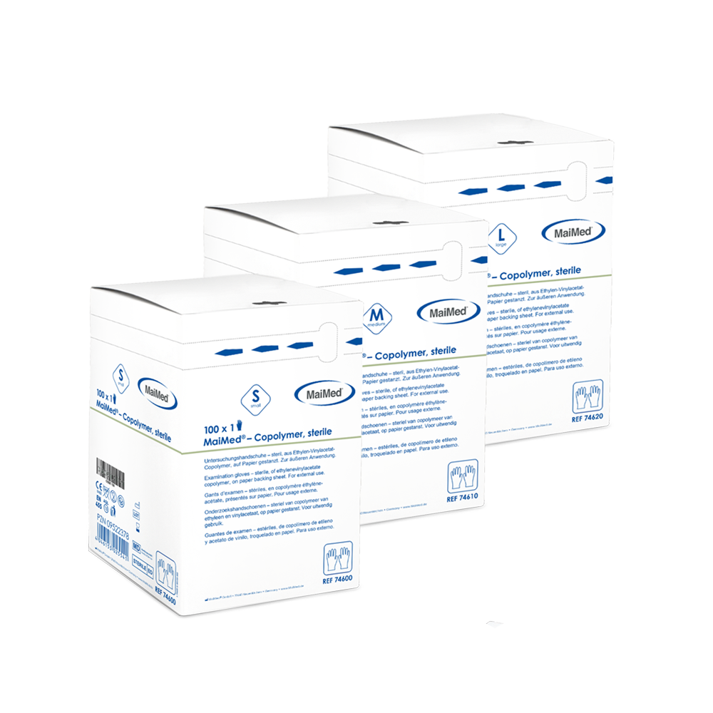 MaiMed copolymeer steriele wegwerphandschoenen