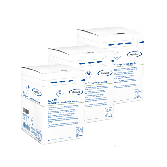 Gants stériles et jetables en copolymère MaiMed