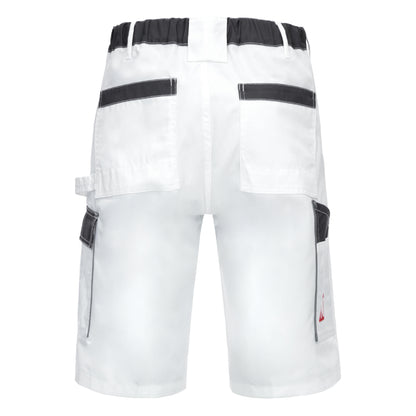 NITRAS MOTION TEX LIGHT, pantalon de travail, court, blanc / gris