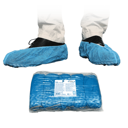 Couvre-chaussures MaiMed-Cover ABS Couvre-chaussures jetables en PP, bleu, 50 pièces/paquet. | Paquet (50 pièces)