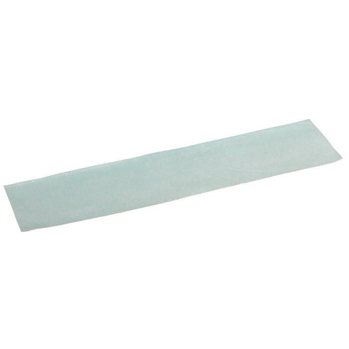 Het TASKI Versa wegwerpdoekje van Diversey Deutschland GmbH & Co. OHG is een rechthoekige, doorschijnende, lichtblauwe kleefstrip op een witte achtergrond.