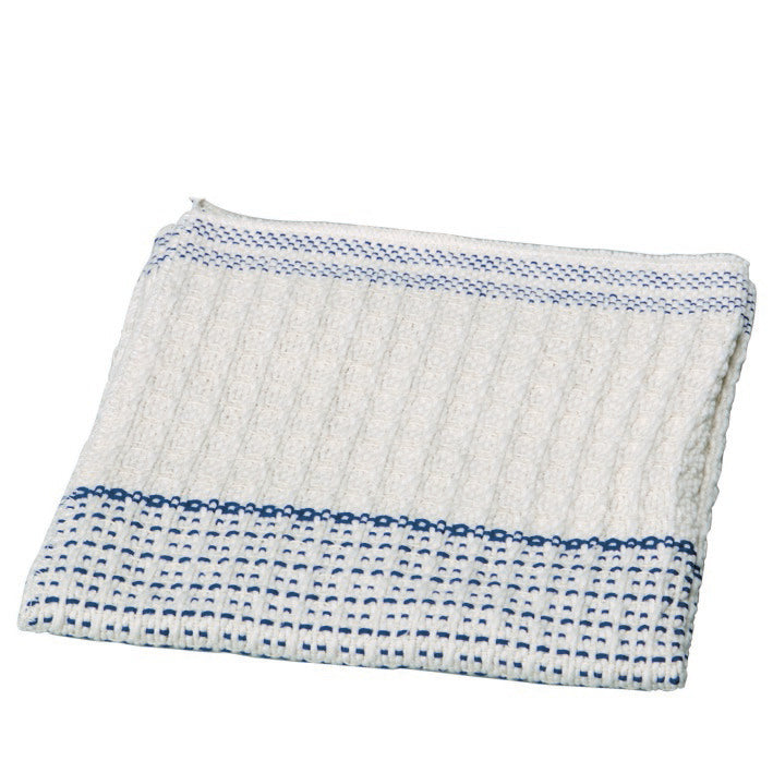 Le chiffon de sol TASKI de Diversey Deutschland GmbH & Co. OHG est un chiffon blanc robuste de 45x45 cm avec des rayures bleues, parfait pour le nettoyage traditionnel des sols à l'eau. Le paquet contient 10 pièces - idéal pour le nettoyage professionnel.