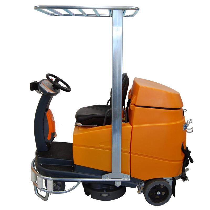 Un toit de protection FOPS Fahrerschutzdach de Diversey Deutschland GmbH & Co. OHG, pour swingo 4000 & 5000, offre une protection contre les objets tombants et n'est disponible qu'en combinaison avec le kit de pare-chocs de châssis 7518423. L'emballage contient une pièce.