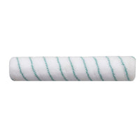 De microvezelrol „Aktivfaser-Padwalze 38 cm“ van Diversey Deutschland GmbH & Co. OHG, ontworpen voor de swingo 350, is een witte, cilindrische microvezelrolhoes met diagonale groene strepen op een effen witte achtergrond. Verpakking: 1 stuk.