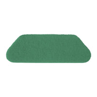 Un tampon TASKI Americo S vert et rectangulaire, de 45 x 15 cm, fabriqué par Diversey Deutschland GmbH & Co. OHG et destiné au nettoyage humide ou à sec, est représenté sur un fond blanc.