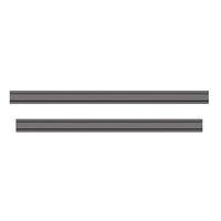 Deux bandes Velcro Jonmaster parallèles (60 cm) de la société Diversey Deutschland GmbH & Co. OHG sont fixées horizontalement sur un fond blanc ; la bande supérieure est plus longue, tandis que la plus courte est une bande Velcro de rechange issue du kit de deux pièces.