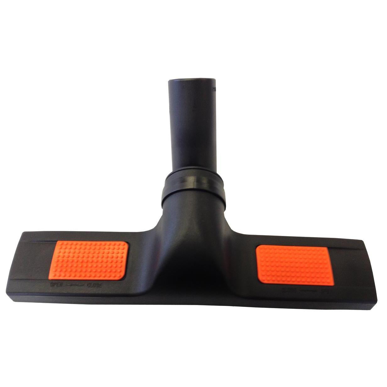 La buse de sol 300 mm de Diversey Deutschland GmbH & Co. OHG pour le TASKI Steamer avec une largeur de travail de 300 mm, présentée à l'avant avec deux tampons orange, est adaptée au nettoyage professionnel ; Livraison : 1 pièce.