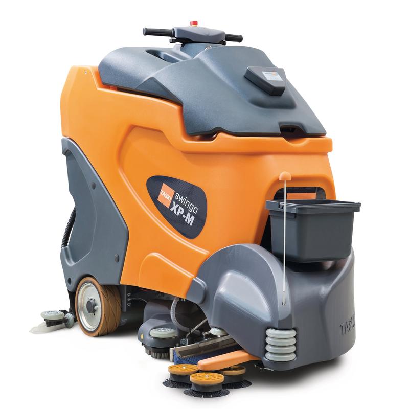Le TASKI swingo XP-M Intellisweep de Diversey Deutschland GmbH & Co. OHG est une autolaveuse à batterie avec brosse micro-rotative, 4x 6V-180Ah batteries & chargeur - idéal pour les grandes surfaces. Emballage : 1 pièce.