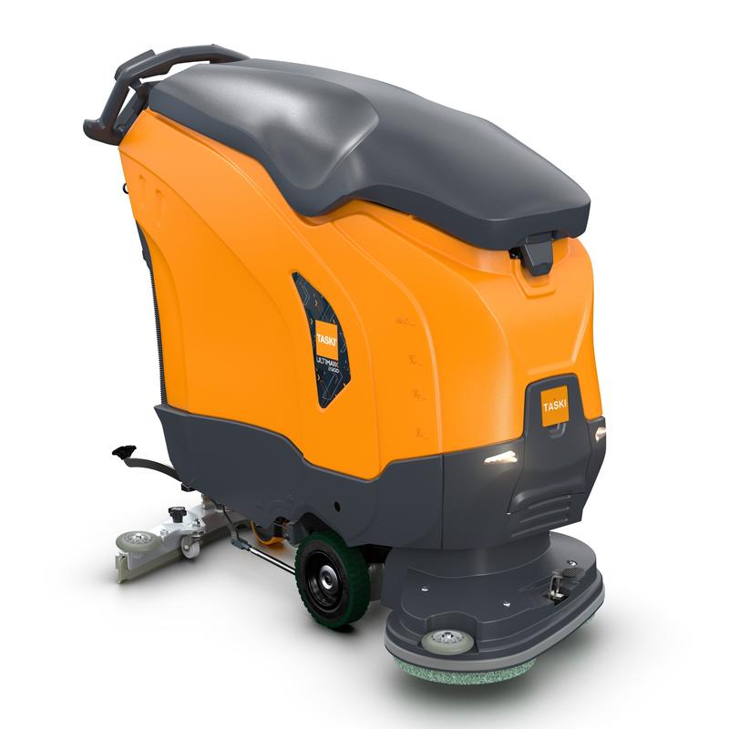 Le TASKI ULTIMAXX 2900 DD65 Performance BMS 25A EBU de Diversey est une autolaveuse de nouvelle génération avec entraînement par roues, réservoir de 63L, double disque de 65cm, grandes roues et poignées de commande pour un nettoyage industriel efficace des sols.