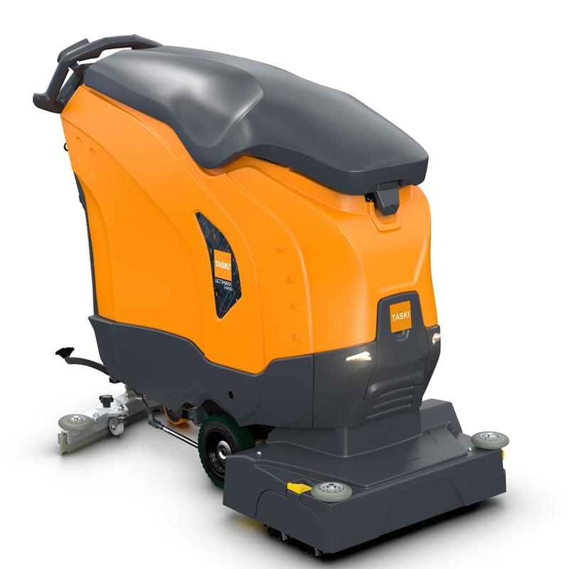 La TASKI ULTIMAXX 2900 RB55 Performance BMS 40A EBU de Diversey Allemagne est une autolaveuse de nouvelle génération en orange/gris avec poignée arrière, traction, réservoir de 63L et double rouleau de 55cm pour un nettoyage de sol efficace. Emballage : 1 pièce.