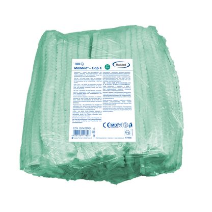 MaiMed-Cap K, capuchon à clip en PP, 100 pièces/sachet