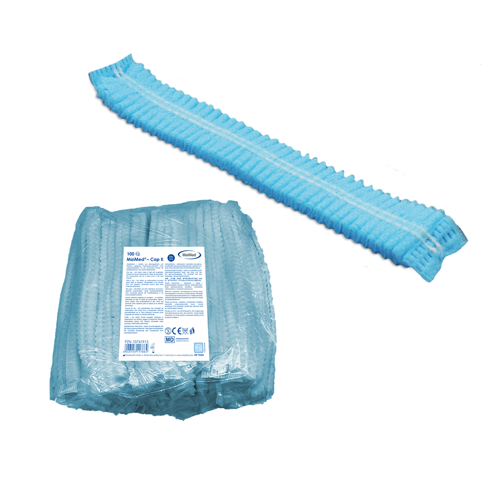 MaiMed-Cap K, capuchon à clip en PP, 100 pièces/sachet