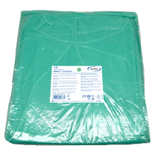 MaiMed-Coat Protect, blouse de protection en polaire, verte non stérile, poignets élastiques, longueur 120 cm, 10 pièces | Paquet (10 pièces)