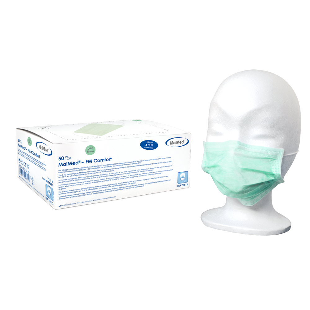 MaiMed-FM Comfort chirurgisch masker, niet-steriel, 3-laags, 50 stuks/doos
