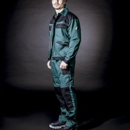 NITRAS MOTION TEX LIGHT, pantalon de travail, long, vert / noir