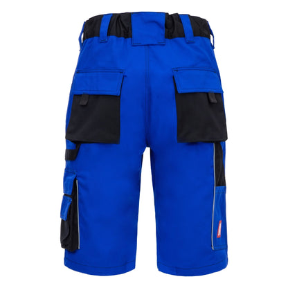 NITRAS MOTION TEX PLUS, werkbroek, kort, koningsblauw/zwart