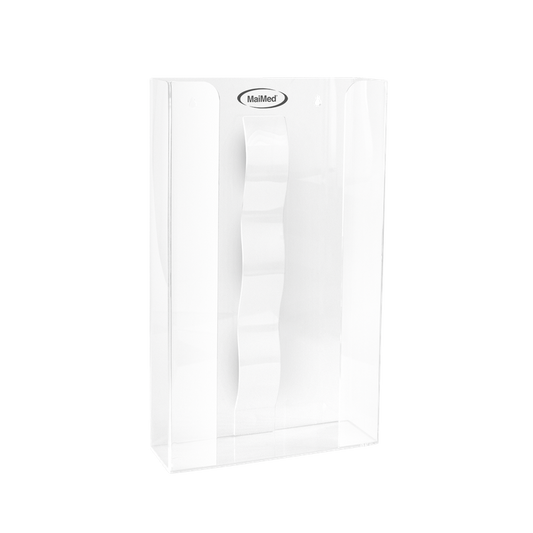 MaiMed wandhouder voor handschoenenkastjes met veer van acryl - afmetingen: 246x81x410mm - set van 3 | Pak (1 stuk)