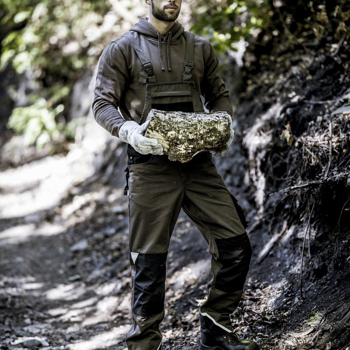 NITRAS MOTION TEX PLUS, salopette, marron / noir