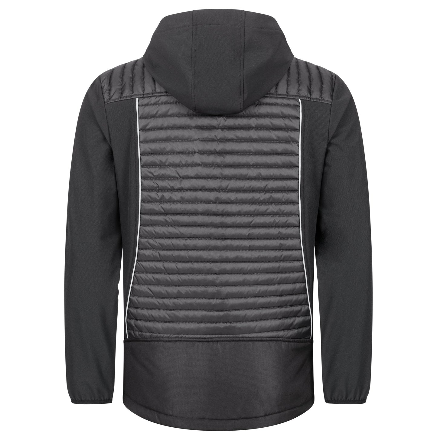 NITRAS MOTION TEX PLUS, gewatteerd softshell jack, zwart