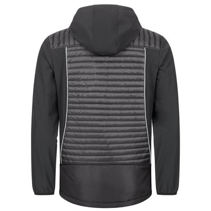 NITRAS MOTION TEX PLUS, gewatteerd softshell jack, zwart