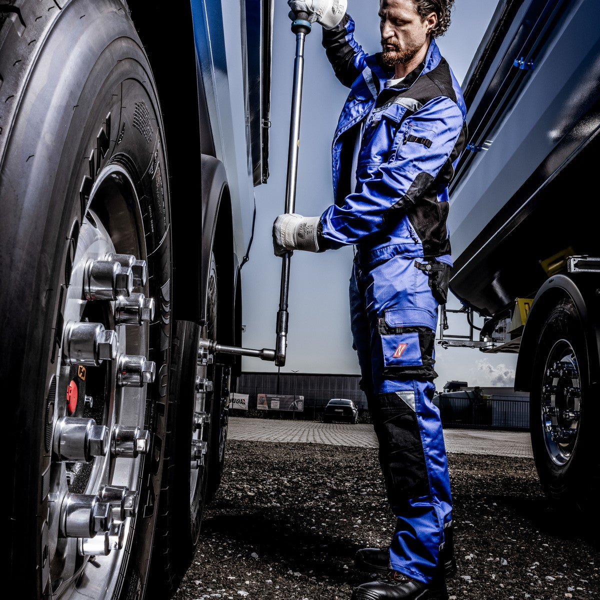 NITRAS SPLIT STAR V, rundsplitlederen handschoenen, natuurlijke kleur / grijs, EN 388 katoen | Pakket (12 paar)