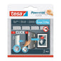tesa Powerstrips Click Klett-Klebepads, weiß, 4 Paare