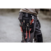 NITRAS gereedschapstas, zwart Polyester: 65%; Katoen: 33%; Elastaan: 2% | Pak (1 stuk)