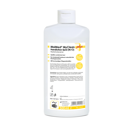 MaiMed MyClean handlotion lipide (W/O) huidbeschermingscrème (op water-oliebasis)