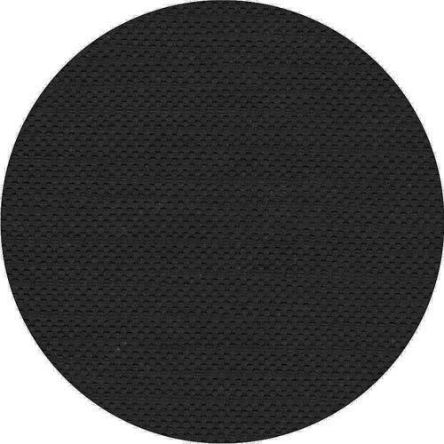 Un cercle noir continu avec une structure en maille discrète rappelle la nappe de haute qualité PAPSTAR, tissu « Collection ROYAL » de PAPSTAR GmbH - idéal pour des tables dressées avec style devant un fond blanc éclatant.