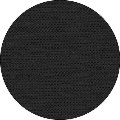 Un cercle noir continu avec une structure en maille discrète rappelle la nappe de haute qualité PAPSTAR, tissu « Collection ROYAL » de PAPSTAR GmbH - idéal pour des tables dressées avec style devant un fond blanc éclatant.