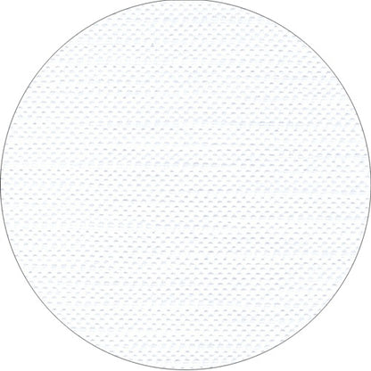 Un gros plan de la nappe « Collection ROYAL » de PAPSTAR GmbH montre sa surface ronde blanche avec un motif structuré discret de petits points uniformément répartis. L'arrière-plan simple met en valeur les bords bien définis.
