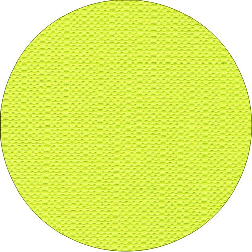 Un gros plan de la nappe PAPSTAR, tissu « Collection ROYAL » de PAPSTAR GmbH montre sa surface ronde jaune avec de petits picots surélevés qui mettent en valeur sa qualité de tissu de haute qualité.