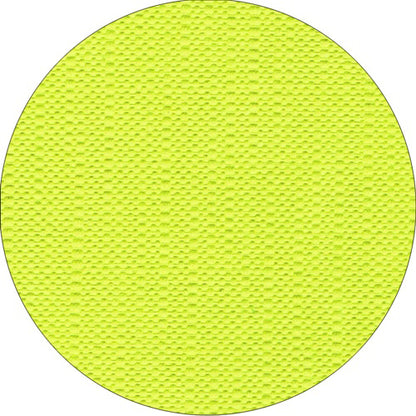 Un gros plan de la nappe PAPSTAR, tissu « Collection ROYAL » de PAPSTAR GmbH montre sa surface ronde jaune avec de petits picots surélevés qui mettent en valeur sa qualité de tissu de haute qualité.