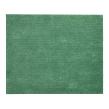 Le set de table Starpak 100, semblable à du tissu, en non-tissé « soft selection » (30x40 cm) séduit par son design vert, subtilement marbré, idéal pour une décoration de table élégante ou des sets de table stylés. Ici illustré sur fond blanc. Marque : Starpak.