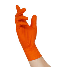 NITRAS TOUGH GRIP N, gants jetables en nitrile, orange