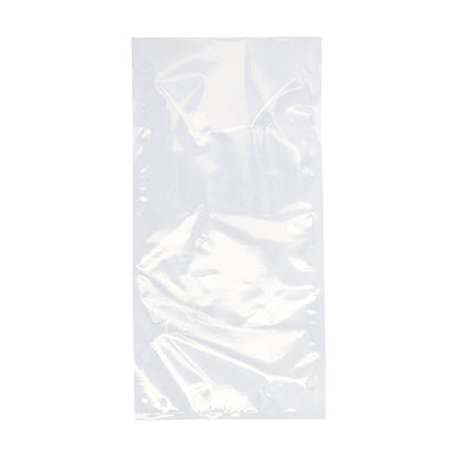 Sur un fond blanc, un sachet à souder Starpak 100 transparent (PA/PE) de Starpak est représenté, idéal pour le stockage sécurisé des aliments avec une machine à vide à cloche.