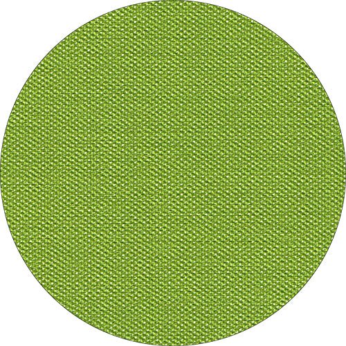 Un motif circulaire en tissu vert clair montre la texture de la nappe Starpak, semblable à du tissu, Vlies "soft selection plus" - idéal pour une nappe durable, semblable à du tissu.