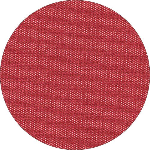 Un gros plan de la nappe Starpak, semblable à du tissu Vlies "soft selection plus" de Starpak, montre sa structure tissée rouge avec des fils d'entrelacement visibles - idéal pour ceux qui recherchent une nappe résistante, semblable à du tissu.