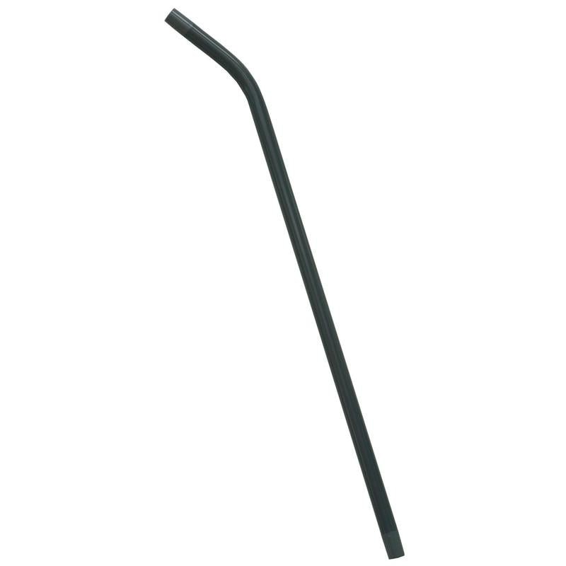 La tige d'aspiration 1 x courbée de Diversey Deutschland GmbH & Co. OHG est une tige d'aspiration noire réutilisable avec une légère courbure à l'extrémité supérieure - aspiration précise et nettoyage facile sur fond blanc.