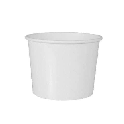 De Starpak 50 soepbeker, karton "To Go" rond wit is een eenvoudige witte kartonnen beker met uitlopende rand – ideaal als milieuvriendelijke soepbeker of voor uw favoriete drankje om mee te nemen.