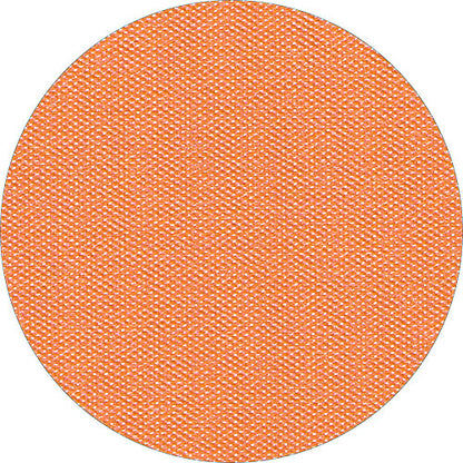Eine Nahaufnahme des Starpak Tischläufers, stoffähnliches Vlies „soft selection plus“ (24 m x 40 cm), zeigt den orangefarbenen Stoff in einem runden Rahmen. Die dichte, gleichmäßige Webart und die sichtbaren Fäden machen ihn ideal für besondere Anlässe.