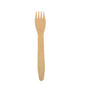 Un PAPSTAR Fourchette en bois « pure » (16,5 cm), des couverts écologiques et résistants de PAPSTAR La mention « GmbH » est centrée sur un fond blanc. La fourchette fait partie d'un lot de 500 pièces conditionnées dans un carton.