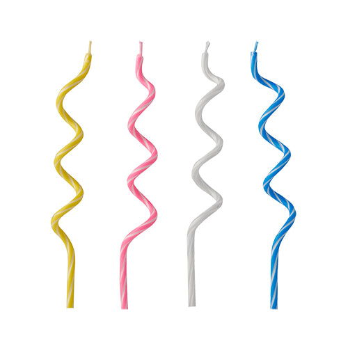 Les PAPSTAR bougies d'anniversaire "Spirale", colorées assorties (12,5 cm, 12 pièces, PAPSTAR GmbH), sont parfaites comme décoration colorée et bougies d'anniversaire pour chaque fête.