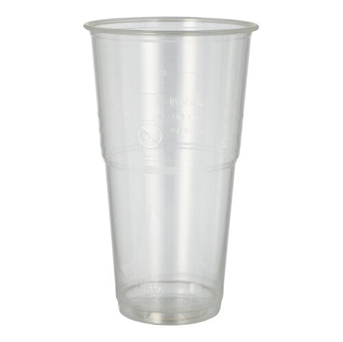 De PAPSTAR PLA "pure" koude drankbeker, glashelder met schuimrand (12 stuks) van PAPSTAR GmbH is perfect als biologisch afbreekbare koude drankbeker voor milieuvriendelijke verfrissingen.