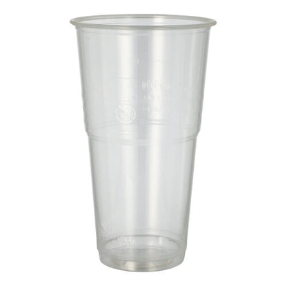 De PAPSTAR PLA "pure" koude drankbeker, glashelder met schuimrand (12 stuks) van PAPSTAR GmbH is perfect als biologisch afbreekbare koude drankbeker voor milieuvriendelijke verfrissingen.