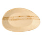 L'assiette ovale en feuille de palmier PAPSTAR (26x17 cm), écologique, carton de 25 pièces de PAPSTAR GmbH, est une assiette jetable durable de forme ovale avec un grain naturel - parfaite pour un dîner écologique.