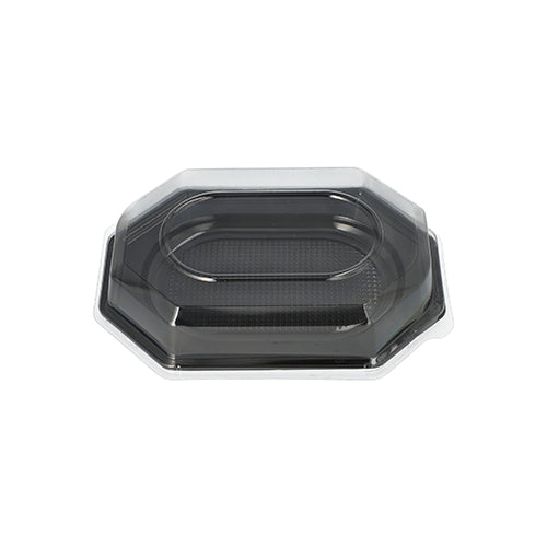 L'image montre un couvercle Starpak 10 pour plateaux de service, couvercle PET transparent, vu de dessus sur fond blanc.
