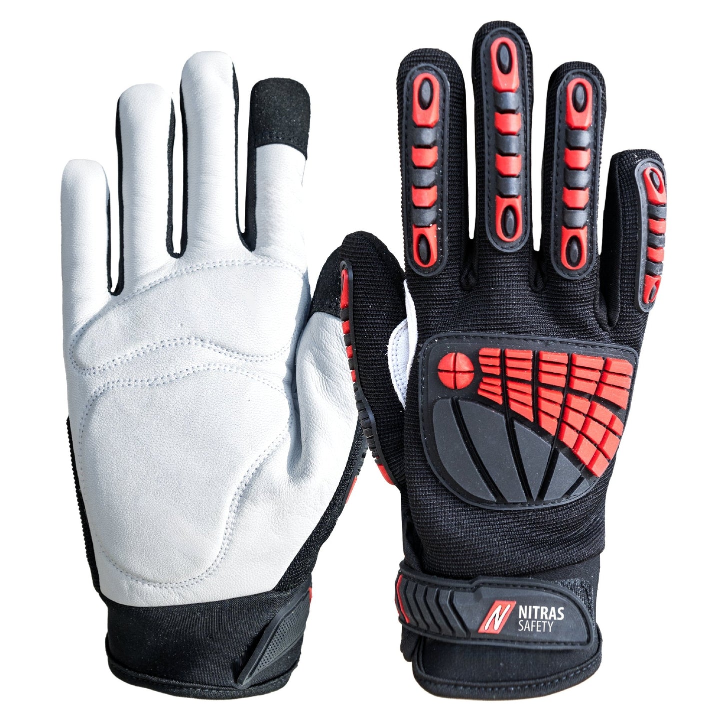 NITRAS DEXTER ULTIMATE, mechanische handschoenen, zwart/grijs